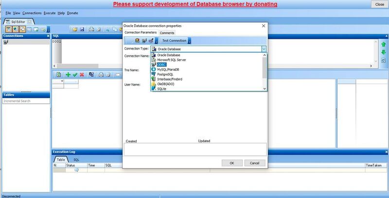 Database Browser Portable bietet verschiedene Möglichkeiten zur Anbindung von Datenbanken. (Joos/Database Browser)