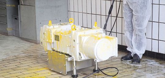 Abwaschbare Vakuumpumpe der Baureihe Dryvac(Bild:  Leybold)