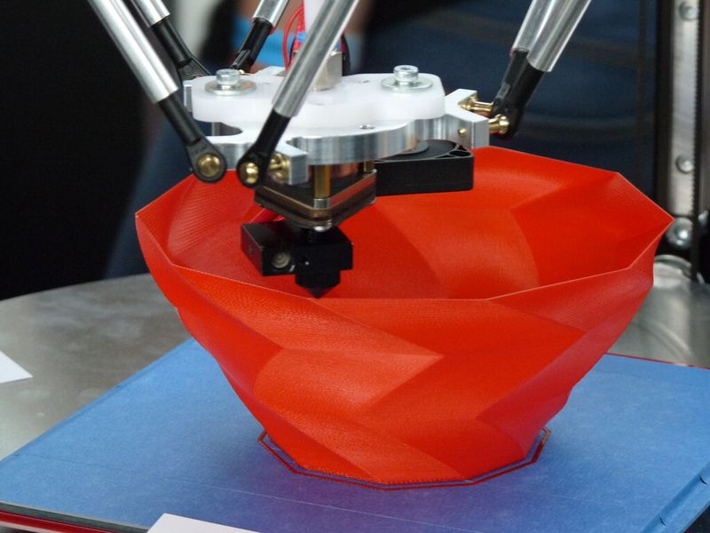 Der 3D-Drucker verwendet PLA, ABS und Nylon und alle anderen druckbaren Kunststoffe. (Bild: Michel)