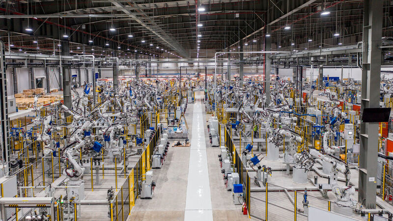 Die hochautomatisierte 135-Hektar-Fabrik ist für 250.000 Autos im Jahr ausgelegt. (Vinfast)