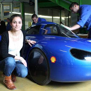 Jérômine Maillet ist die Fahrerin des Polyjoule Teams aus Frankreich