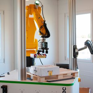 Robotec zeigte am Robotec TechDay 2026 in Seon wie 3D-Machine-Vision und KI das Automatisieren von komplexen Prozessen ermöglichen. (Bild:  Robotec)