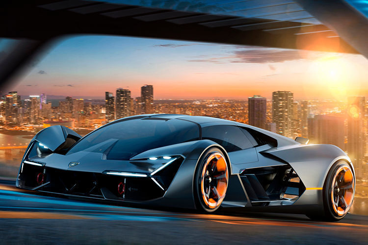 Mit dem Terzo Millennio zeigt Lamborghini seine Vision eines elektrisch getriebenen Supersportlers der Zukunft. (Lamborghini)