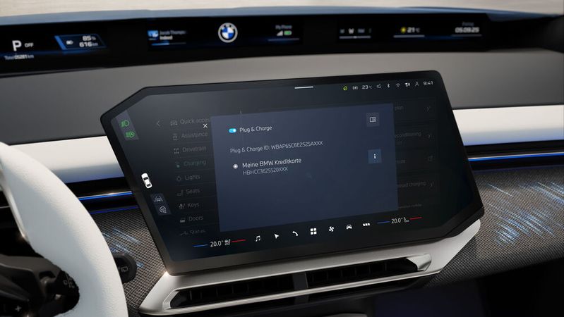 BMW integriert das kontaktlose Zahlen in seine vollelektrischen Modelle.(Bild:  BMW)