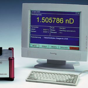 Abb.2: Verfügen Refraktometer nicht über ein eigenes Bedienfeld, lassen sie sich über einen PC bedienen.