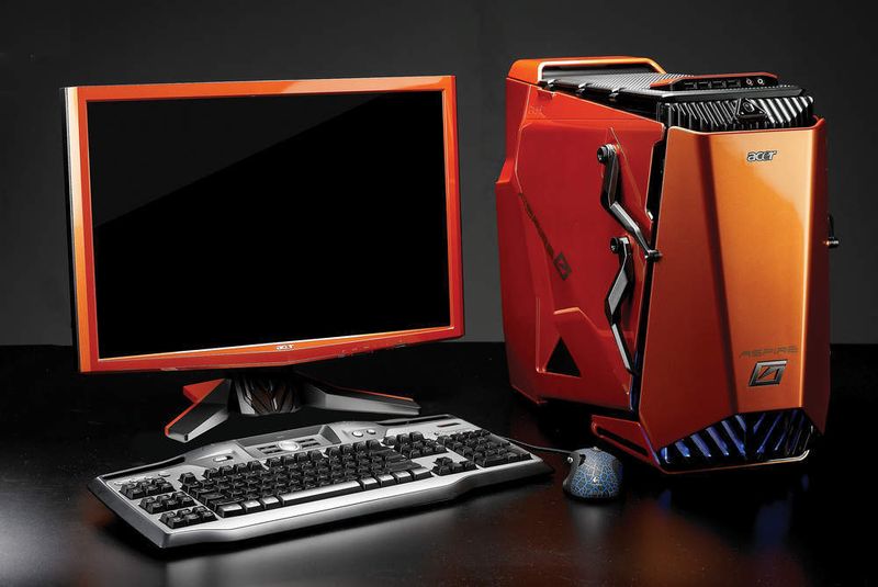 Passend zum Design des Aspire Predator bietet Acer auch einen 24-Zoll-Monitor. (Archiv: Vogel Business Media)