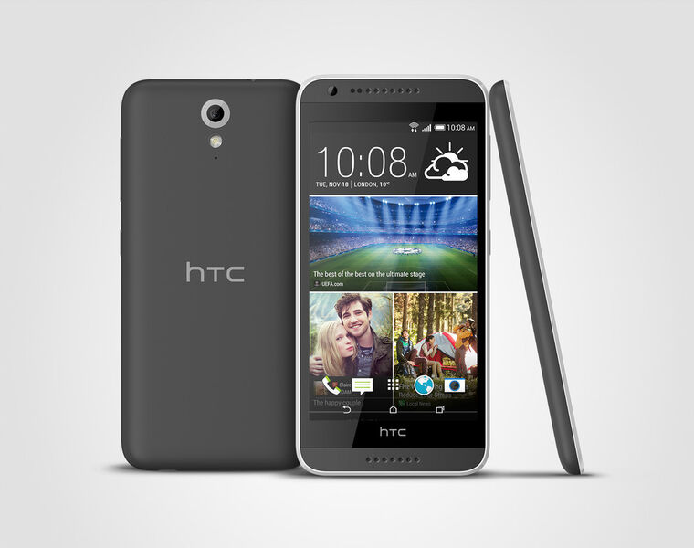 Das HTC Desire 620 in der Farbe Tuxedo Gray. (Bild: HTC)