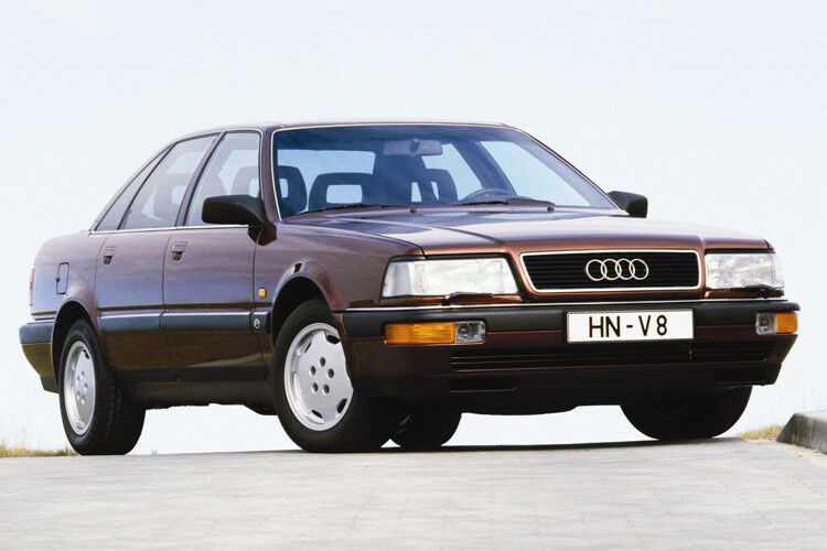 Imposante Erscheinung: Mit dem Audi V8 wollten die Ingolstädter das Tor zur automobilen Oberklasse aufstoßen. (Foto: Audi)