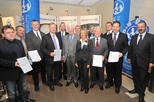 So sehen sie aus – die Sieger des diesjährigen Wettbewerbs für Innungen und Landesverbände der Nürnberger Versicherung. (Zietz)