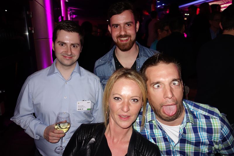 (v. l. ) Danny Cagol, ALSO, Denise Brandt, Post + Büro, Daniel Assmann, bluechip, und Quasimodo (Bild: IT-BUSINESS)