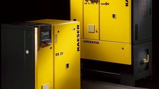 Das SK-Aircenter produziert pro m Stellfläche bis zu 2,2 m Druckluft pro Minute. Bild: Kaeser (Archiv: Vogel Business Media)