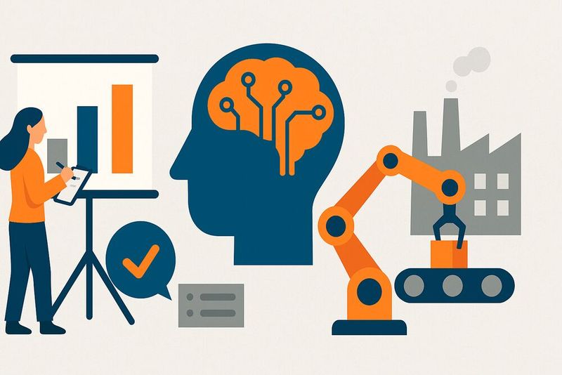 Laut ZVEI-Umfrage planen Unternehmen des verarbeitenden Gewerbes deutliche Investitionen in industrielle KI. (Bild: Dall-E / KI-generiert)