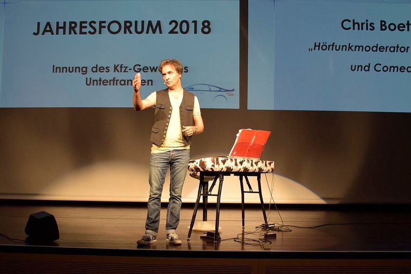 Für den humorvollen Abschluss sorgte Comedian Chris Böttcher. (Jan Rosenow)