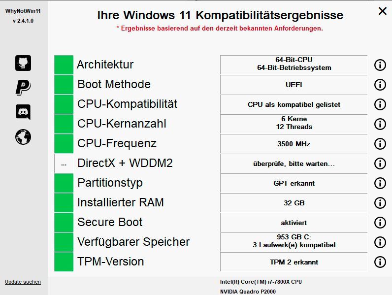PC auf Kompatibilität mit Windows 11 prüfen. (Bild: Joos / Microsoft)