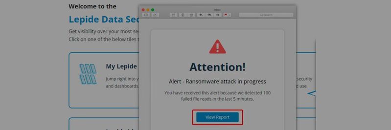 Der Lepide Active Directory Auditor hilft auch aktiv dabei, Ransomware-Angriffe schnell zu erkennen und damit schnell reagieren zu können. Der Lepide Active Directory Auditor hilft auch aktiv dabei, Ransomware-Angriffe schnell zu erkennen und damit schnell reagieren zu können.