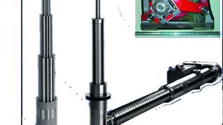 Wenn die Einbaumöglichkeiten für Kugelgewindetriebe räumlich begrenzt sind, werden Teleskop-Kugelgewindetriebe mit hohem Auszugsverhältnis interessant. (Archiv: Vogel Business Media)