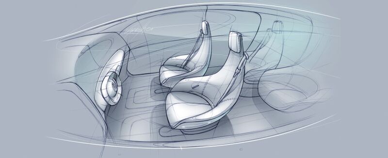 Mercedes-Benz F015 Luxury in Motion:Fließende Übergänge prägen loungeartigen Innenraum. Freiraum: Luxus-Lounge mit Komfort auf höchstem Niveau. (Bild: Mercedes-Benz)