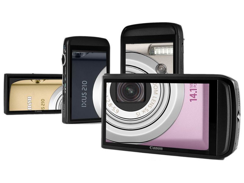 Schnörkellos und mit Touchscreen-Display präsentiert die Ixus 210 ihre Rückseite. (Archiv: Vogel Business Media)
