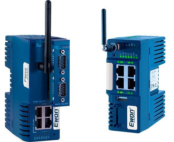Mit den Ewon Fernwartungslösungen der HMS Industrial Networks GmbH (SPS 2019: Halle 5, Stand 110) lassen sich Anlagen und Geräte online überwachen und fernwarten. Der Ewon Cosy ist ein industrieller VPN-Router speziell für einfache Fernwartungen von Maschinen und Installationen an Kundenstandorten oder Außenstellen über das Internet. Bei Ewon Flexy 205 handelt es sich um ein vielseitiges IIoT-Gateway, mit dem Maschinenbauer wichtige KPIs für Analyse und vorausschauende Wartung überwachen können. Neben Datenaufzeichnung, Alarmfunktionen, integrierter Weboberfläche, Skriptsprachen und flexiblem Internetzugang unterstützt dieses Edge-Gateway auch den sicheren VPN-Fernzugriff für einfache Ferndiagnose und Fernwartung von Anlagen.  (HMS)