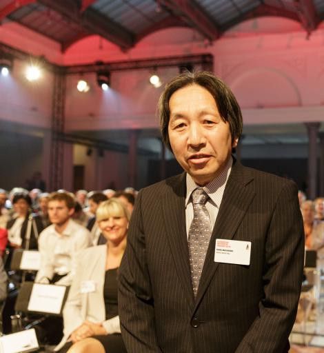 Masahiro Hara, Miterfinder des QR codes und Gewinner des European Inventor Award 2014 Popular Prize(Europäisches Patentamt)