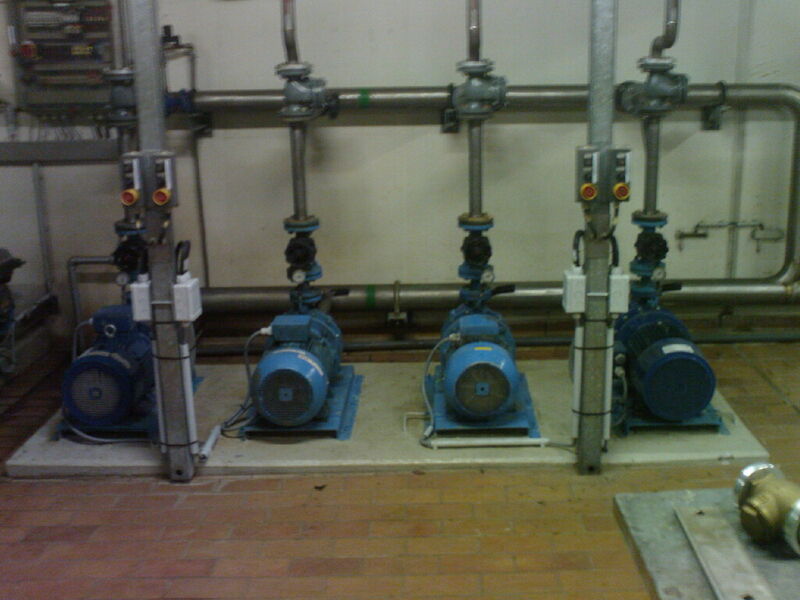 Normpumpen 40-250/255, 15 kW für Dispersionswasser (Bild: Edur)