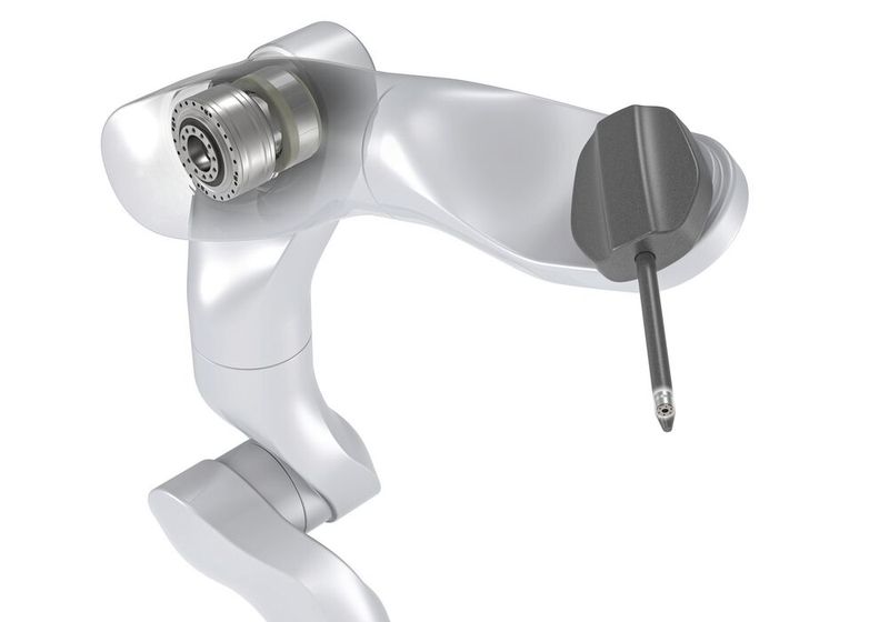 Eingesetzt wird das miniaturisierte Galaxie-Getriebe unter anderem in Schwenk- und Positionierachsen von Medizinrobotern. (Bild: Wittenstein SE)