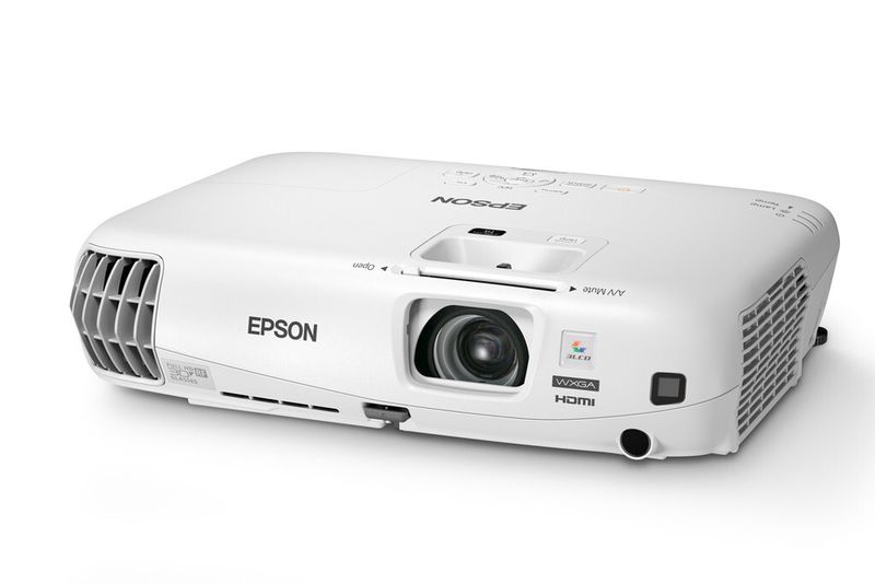 Beim EB-W16 handelt es siuch um einen hochauflösenden Business-Projektor, der Bilder mit einer aktiven Shutter-Brille auch räumlich darstellt. (Bild: Epson)