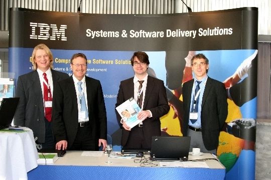 Im Embedded-Markt u.a. durch das Portfolio der Rational-Tools bekannt: IBM. Das Unternehmen sponsorte auch die Abendveranstaltung (Archiv: Vogel Business Media)