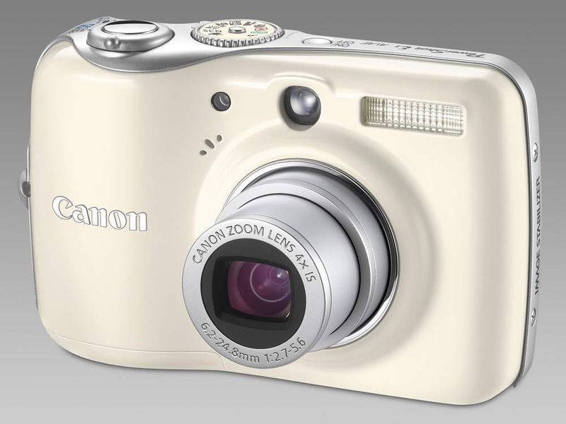Im Stil der 50er-Jahre kommt Canons Powershot E1 daher. (Archiv: Vogel Business Media)