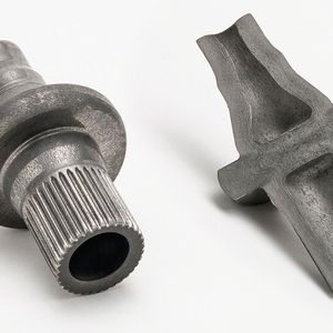 So geht Leichtbau: Das Umformteil mit Schnittdarstellung des Hohlanteils.