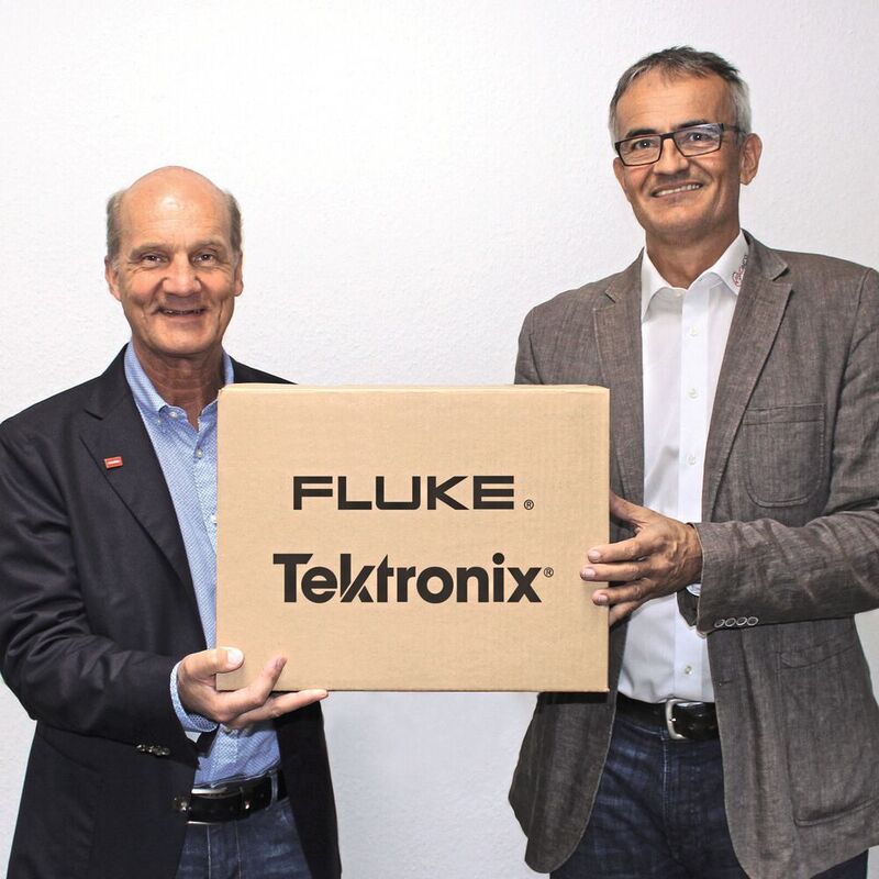 Hans Steiner (Vorstand, dataTec AG) und Adrian Schacht (Geschäftsführer, ekomess GmbH), v.l. 