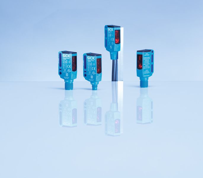 Höchste Flexibilität in der Konstruktion – für eine Vielzahl von Einbausituationen und Detektionsaufgaben – bietet die Laser-Klein-Lichtschranke W9L-3. (Bild: Sick)