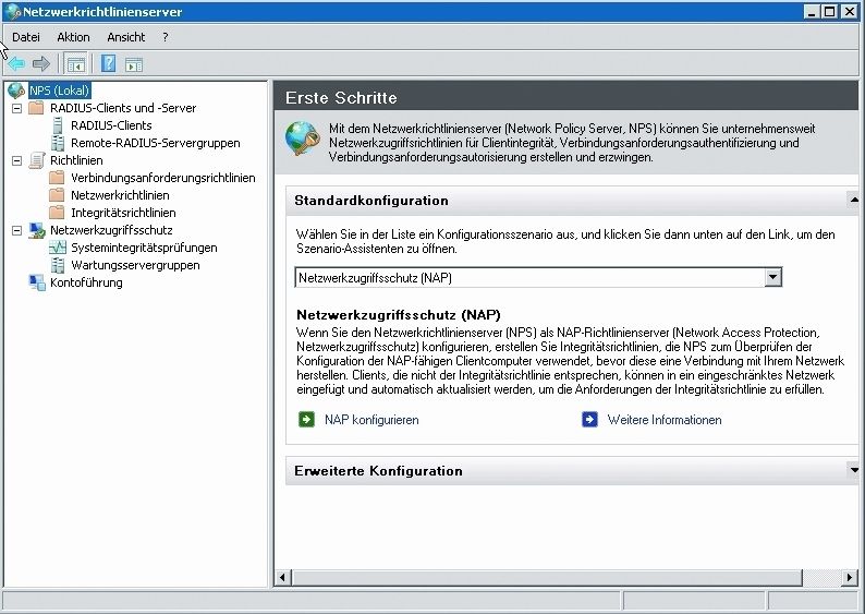 Bild 3: Im Netzwerkrichtlinienserver wird beispielsweise festgelegt, dass nicht einwandfrei konfigurierte Clientcomputer keinen Zugang zum Netzwerk haben. (Archiv: Vogel Business Media)
