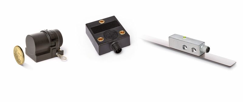 Siko-Produktspektrum: Linearmessung mit Seilzuggeber SG5, absolut messender Neigungssensor IK360 und absolut messender Mag-Line Sensor MSA501 für Einsätze in der Medizin- und Labortechnik. (Bild: Siko)