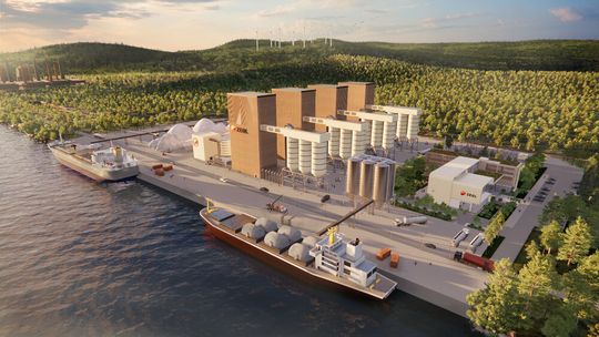 Die Pilotanlage soll bis 2027 fertiggestellt werden und eine jährliche Produktionskapazität von 40.000 Tonnen ZEQL-Quicklime erreichen.(Bild:  Thyssenkrupp Polysius)