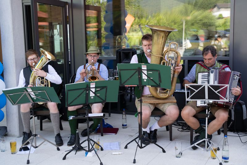 Blasmusik zur Einstimmung (Bild: Sysob)