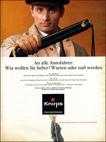 Eine Anzeige, Ende der 60er Jahre.  (Bild: Mit freundlicher Genehmigung von Knirps)