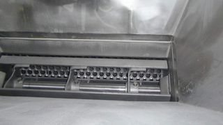 Der Nibbler besteht aus Rotor mit angeschraubten Leisten und Raffelblech. (Bild: Gericke)