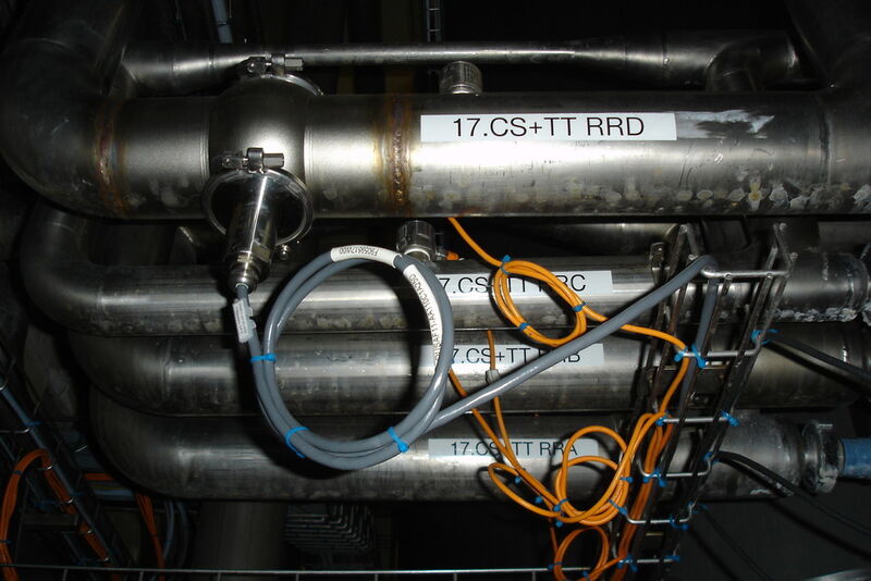 CIP-Anlage bei Ammerland: verbauter OUSAF11 im Prozess (Endress+Hauser)