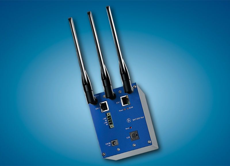 BAT300 mit Industrial-Ethernet: Hirschmann hat mit der Integration der Protokollstacks auch gleichzeitig Erweiterungen für den reibungslosen Betrieb von WLAN mit Profinet und Ethernet I/P eingebaut.  Bilder: Hirschmann Automation and Control (Archiv: Vogel Business Media)