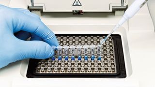 Laborproben: Bakterien und Viren lassen sich im Labor über einen PCR-Test (Polymerase-Kettenreaktion) aufspüren. Dabei muss die Temperatur präzise und berührungslos gemessen werden. (Bild: Melexis)