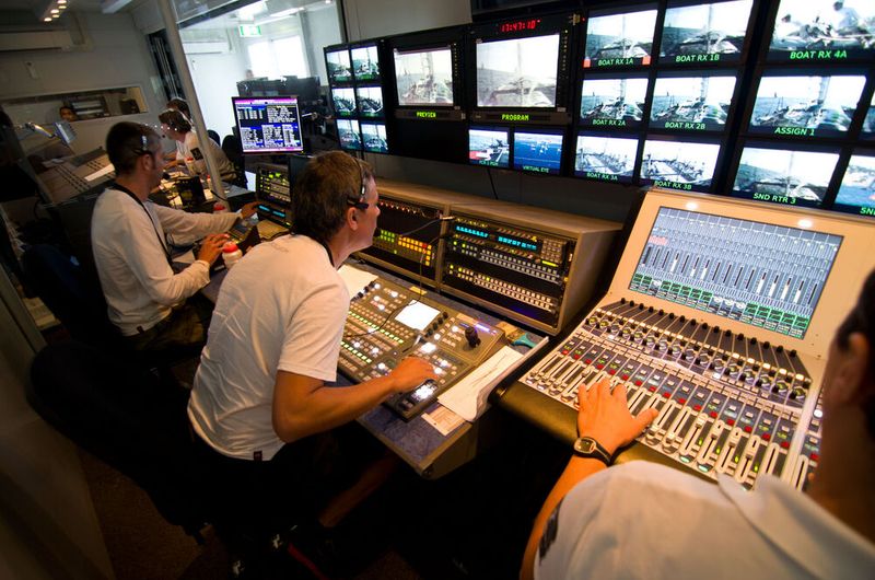 Ein Blick in die Bildregie des America´s Cup ( ACEA)