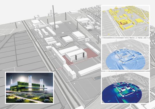 Autodesk Forma ermöglicht frühe Volumenstudien und Machbarkeitsbewertungen ohne hohe Einstiegshürden.(Bild:  Drees & Sommer)