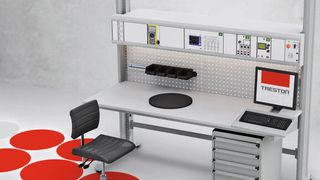 Der neue Elektro-Laborarbeitsplatz von Treston und Teklab. (Bild: Treston)