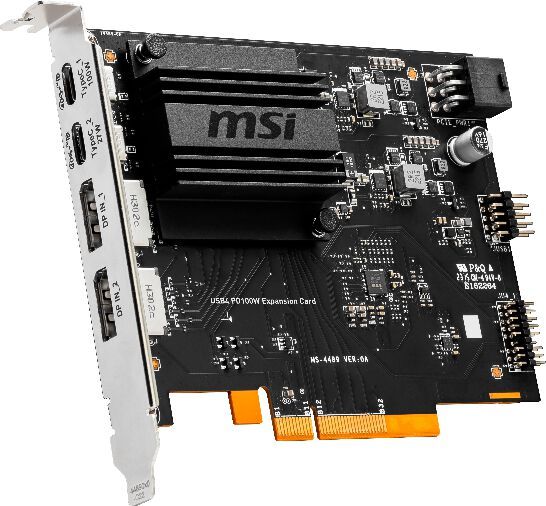 Neu vorgestellt hat MSI auch das Mainboard B650M Project Zero und die Erweiterungskarte USB 4 100W Expansion Card. (Bild: MSI)
