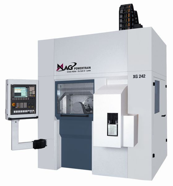 Das Bearbeitungszentrum XG 242 ist ein vertikales Maschinenkonzept von MAG Powertrain. Bild: MAG (Archiv: Vogel Business Media)