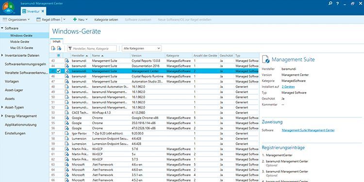baramundi –  Mobile Devices baramundi Mobile Devices ist ein Erweiterungsmodul der baramundi Management Suite zur effektiven Verwaltung und Konfiguration mobiler Endgeräte sowie zur Durchsetzung von Sicherheitsbestimmungen. Denn für ein effizientes Enterprise Mobility Management (EMM) müssen sämtliche mobilen Endgeräte im Unternehmen Teil des standardisierten Lifecycle Managements sein. Genau hier setzt die baramundi Management Suite an. Zur Produktseite des Herstellers  (Bild: baramundi)