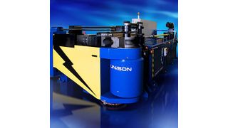 Die neue Rohrbiegemaschine Breeze 170 von Unison kann auch Titan und hochfeste Stähle biegen. Bild: Unison (Archiv: Vogel Business Media)