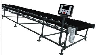 3D-Konfiguration eines Transportbandes mit Daten aus dem CAD-System: Das Angebot lässt sich schneller erstellen und das Endprodukt gleichzeitig visualisieren. (Bild: Revalize)