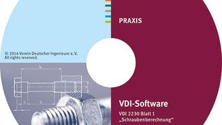 Die VDI-Software bietet gemäß der einschlägigen Richtlinie VDI 2230 Blatt 1 eine akkurate Berechnung zentrisch und exzentrisch verspannter Schraubenverbindungen. (Bild: VDI)